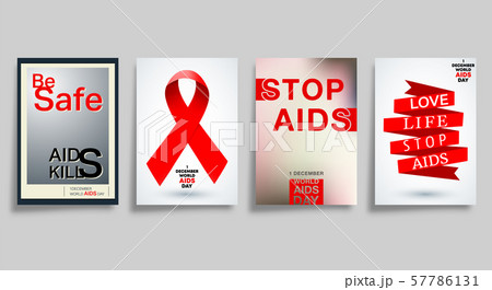AIDS World Day typography design for the cover, 57786131