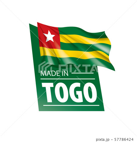 togo flag, vector illustration on a white background. 57786424
