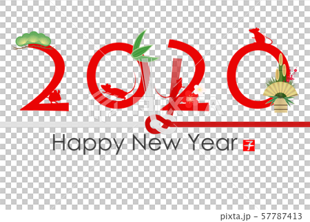 New Year's card 2020 57787413