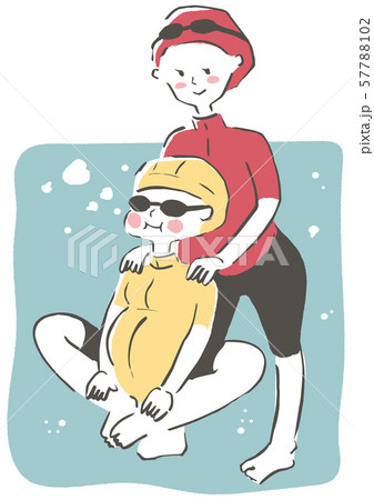 マタニティスイミング 水中座禅 57788102