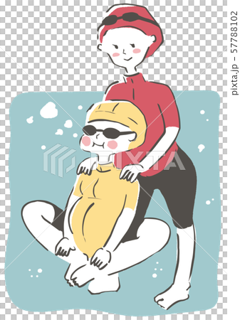 マタニティスイミング 水中座禅 57788102