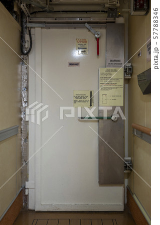 watertight in crew area of a cruise ship 57788346