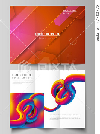 Minimal vector illustration layouts. Modern creative covers design templates for trifold brochure or Minimal vector illustration layouts. Modern creative covers design templates for trifold brochure or 57788878