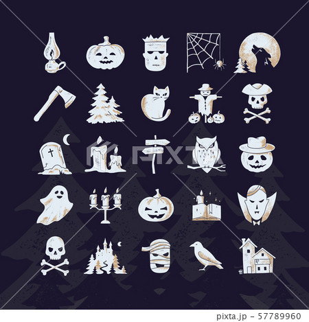 Vector template halloween happy card or banner 57789960