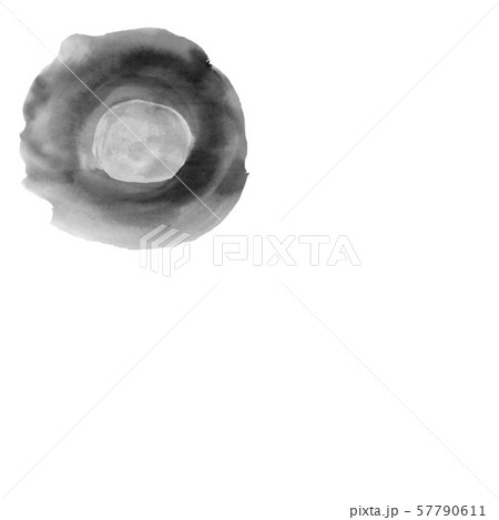 月（墨の手描きイラスト）のイラスト素材 [57790611] - PIXTA
