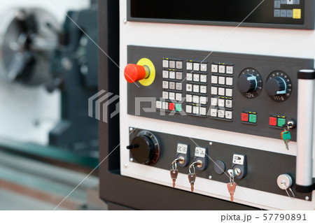 modern turning machine with CNC control panel 57790891