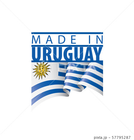Uruguay flag, vector illustration on a white background. Uruguay flag, vector illustration on a white background. 57795287