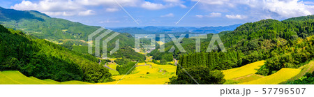 蕨野の棚田（大平の棚田）　パノラマ　【佐賀県唐津市】 57796507