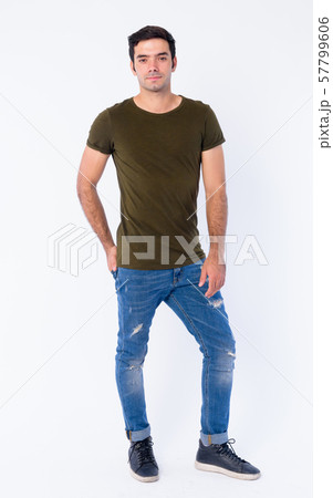Full body of young handsome Persian man Full body of young handsome Persian man 57799606