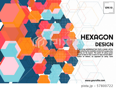 Abstract hexagon background modern style geometric Abstract hexagon background modern style geometric 57800722