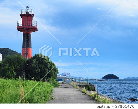 廃灯となった相生港カベ島灯標 57801470