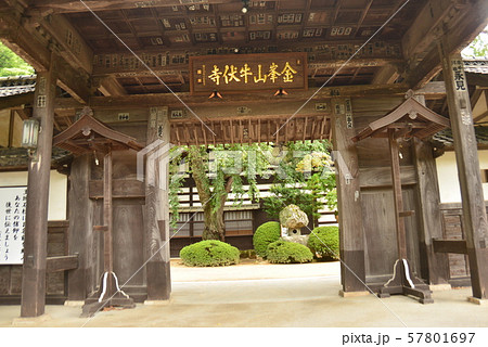 牛伏寺の山門 57801697