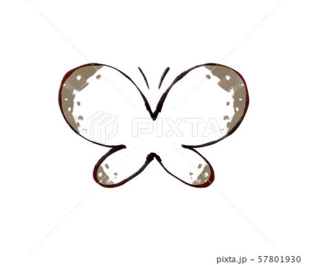 白い蝶 モンシロチョウ 紋白蝶のイラスト素材