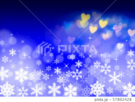雪の結晶とクリスマスイメージ 雪の結晶とクリスマスイメージ 57802428