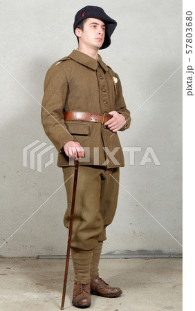 French soldier in 1940's uniform French soldier in 1940's uniform 57803680