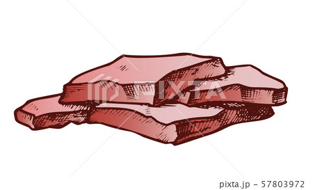 Stone Flat Or Stacked Fieldstone Color Vector 57803972