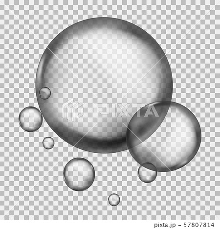 Water liquid sphere. Round crystal 3d macro raindrop or clean flowing ball with lights liquid vector Water liquid sphere. Round crystal 3d macro raindrop or clean flowing ball with lights liquid vector 57807814