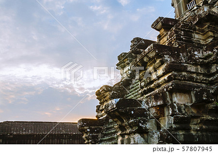 Stair of Angkor Wat is The One of World's Heritage at Siem Reap Province, Cambodia. 57807945