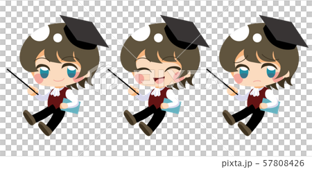 ベクター 解説する子供博士のイラスト素材