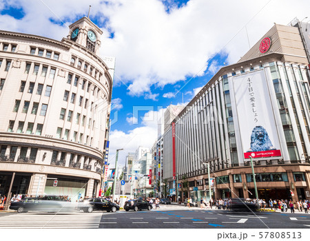 東京　休日の銀座 57808513