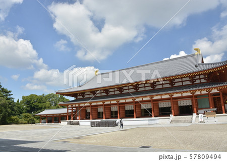 【奈良県】薬師寺・白鳳伽藍(大講堂) 【奈良県】薬師寺・白鳳伽藍(大講堂) 57809494
