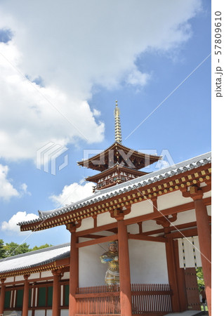 【奈良県】薬師寺・白鳳伽藍(中門) 【奈良県】薬師寺・白鳳伽藍(中門) 57809610