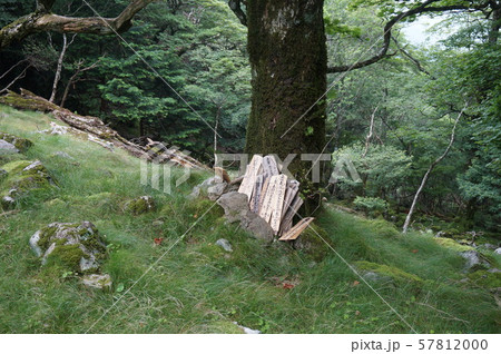 【世界遺産 紀伊山地の霊場と参詣道】大峯奥駈道　大峯山七十五靡　第六十靡　稚児泊　奈良県吉野郡天川村 57812000