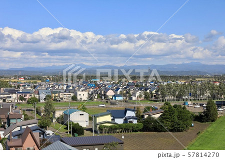 南幌ビューローから見る南幌の町並みなど 57814270