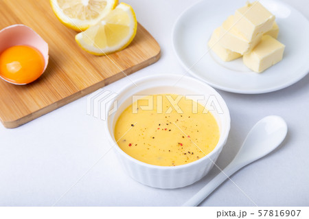 Homemade Hollandaise Sauce. Classic traditional sauce based on eggs. Homemade Hollandaise Sauce. Classic traditional sauce based on eggs. 57816907