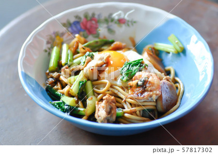 Chinese noodle or noodles with egg Chinese noodle or noodles with egg 57817302