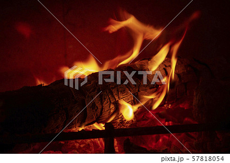 Natural fireplace burning wallpaper Natural fireplace burning wallpaper 57818054