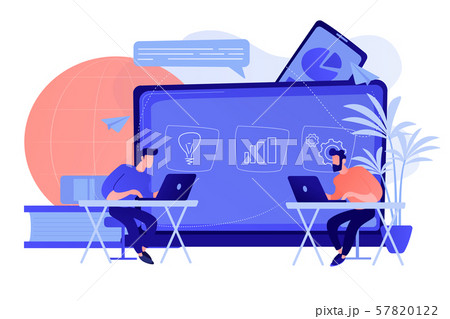 Digital learning concept vector illustration. 57820122