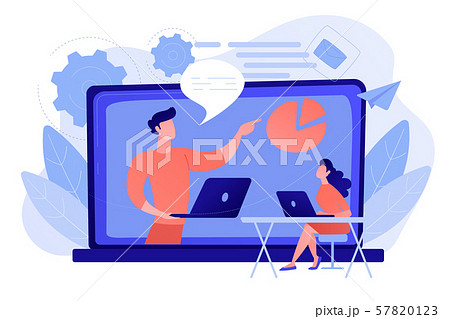 Webinar concept vector illustration. Webinar concept vector illustration. 57820123