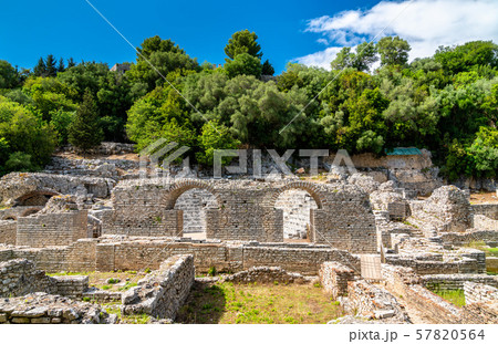 Ruins of the ancient town of Butrint in Albania 57820564