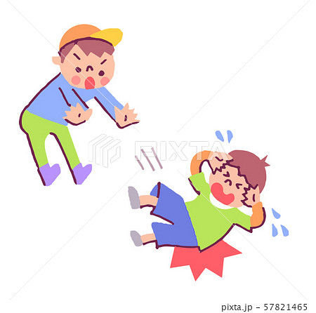 いじめをする子ども いじめをする子ども 57821465