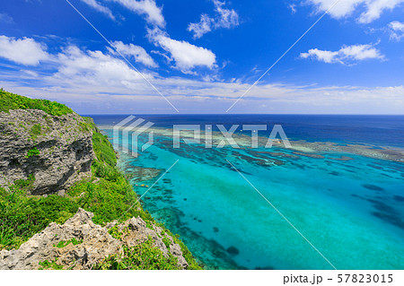 伊良部島_サンゴ礁の絶景 57823015