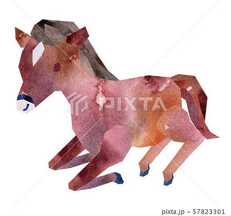 馬 走るのイラスト素材