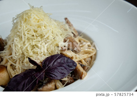Pasta with mushrooms. catering menu 57825734
