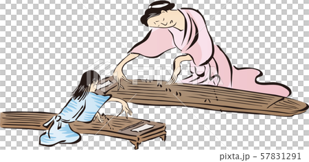 88 Ukiyoe townspeople 88 Ukiyoe townspeople 57831291