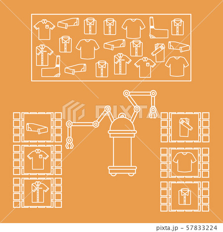 Smart automatic robotic sorting of clothes 57833224