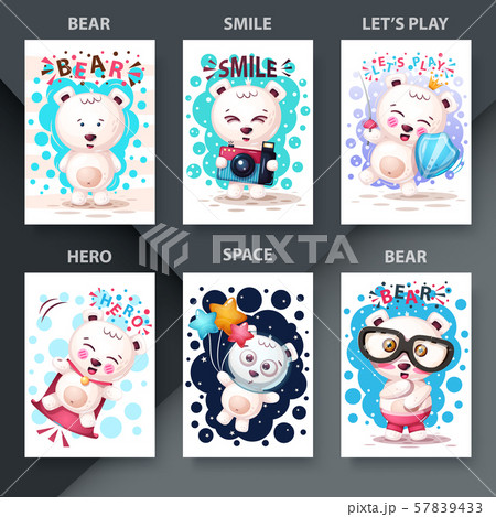 Cute animals - set polar bear Cute animals - set polar bear 57839433