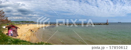 Shore of the Black Sea in Odessa region in Ukraineの写真素材 [57850612] - PIXTA