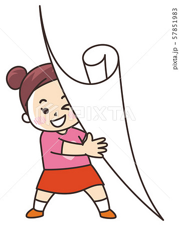 ページをめくる女の子 57851983