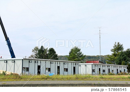 北海道　胆振東部地震　仮設住宅 57866545