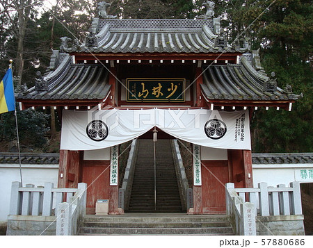 高崎市にある少林山達磨寺の総門 高崎市にある少林山達磨寺の総門 57880686