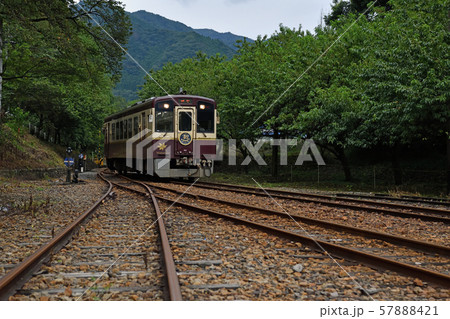鉄道の旅　わたらせ渓谷鐡道　稲田の季節 57888421
