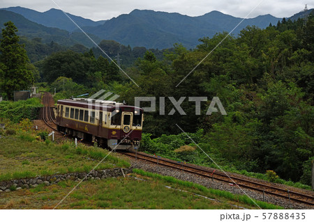 鉄道の旅 わたらせ渓谷鐡道 稲田の季節 鉄道の旅 わたらせ渓谷鐡道 稲田の季節 57888435