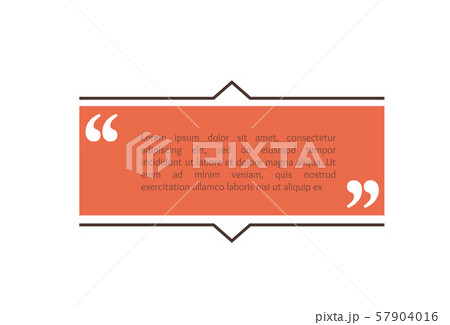 Quote text box, rectangle bubble for comment, mark design. Quotation banner template in flat modern Quote text box, rectangle bubble for comment, mark design. Quotation banner template in flat modern 57904016