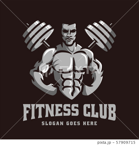 Logo template vector of Bodybuilder gym fitness 57909715