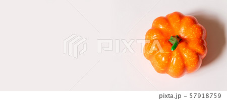 Autumn composition, halloween concept. Pumpkin on 57918759